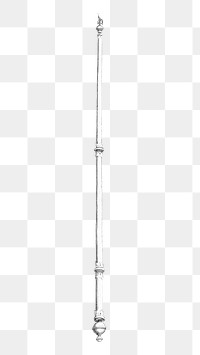 King scepter png object sticker, transparent background.    Remastered by rawpixel