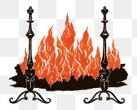 Fire png sticker, transparent background.  Remastered by rawpixel