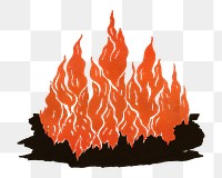 Fire png sticker, transparent background.  Remastered by rawpixel