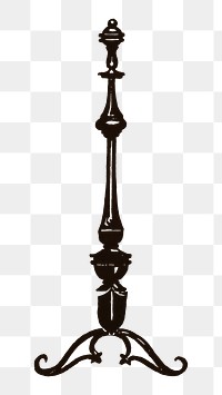 Andiron png object sticker, transparent background.  Remastered by rawpixel