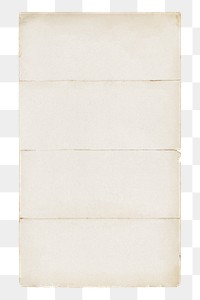 Folded paper png journal sticker, transparent background.  Remastered by rawpixel