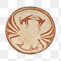 PNG ancient clay bowl sticker, transparent background.   Remastered by rawpixel