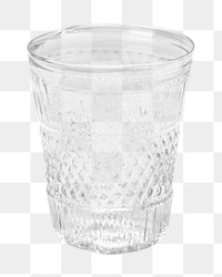 Water glass png object sticker, transparent background.    Remastered by rawpixel