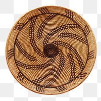 PNG Apache wooden basket sticker, transparent background.    Remastered by rawpixel