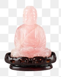 Seated Buddha sculpture png, religious statue on transparent background.   Remastered by rawpixel