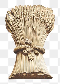 Wheat sheaf png sticker, transparent background.   Remastered by rawpixel