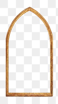 Wooden arch png frame, transparent background.   Remastered by rawpixel