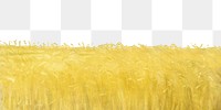 Anna Ancher's png Harvesters, wheat field border, transparent background.   Remastered by rawpixel