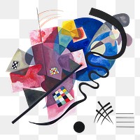 Abstract painting png sticker, transparent background.   Remastered by rawpixel