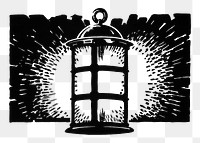 Vintage lantern png object sticker, transparent background.  Remixed by rawpixel.