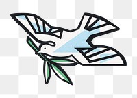 New beginnings png flying dove sticker, transparent background.  Remixed by rawpixel. Remixed by rawpixel.