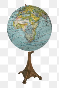 Geography globe png object sticker, transparent background.   Remixed by rawpixel.