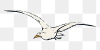 Flying white bird png sticker on transparent background.   Remixed by rawpixel.