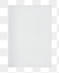 Blank white paper png sticker, transparent background