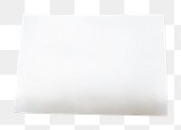 Blank white paper png sticker, transparent background