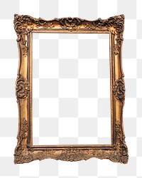 Antique picture frame png sticker, transparent background