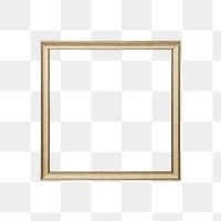 Luxury frame png sticker, transparent background