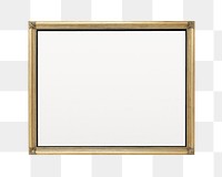 Gold luxury frame  png sticker, transparent background