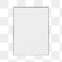 Png simple picture frame sticker, transparent background