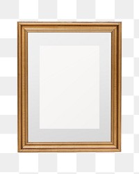 Vintage wooden  frame  png sticker, transparent background