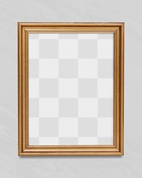 Vintage wooden  frame  png mockup, transparent design