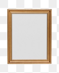 Png vintage wooden frame sticker, transparent background