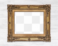 Vintage ornamental frame  png mockup, transparent design