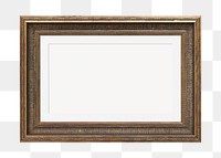 Vintage rectangle frame  png sticker, transparent background