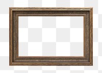 Vintage rectangle frame  png sticker, transparent background