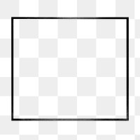 Square frame  png sticker, transparent background