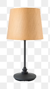 Beige table lamp png sticker, transparent background