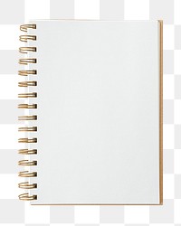 Blank notebook png sticker, transparent background