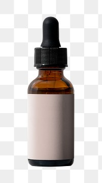 Glass dropper bottle png sticker, transparent background