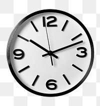 Clock png sticker, transparent background