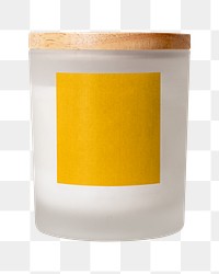 Aroma candle png sticker, transparent background