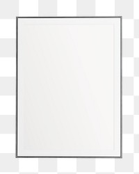 Simple picture frame png sticker, transparent background