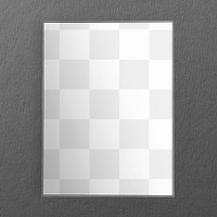 Simple picture frame png mockup, transparent design