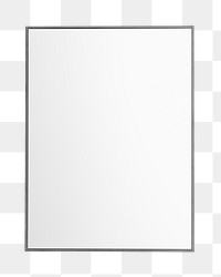 Png simple picture frame sticker, transparent background