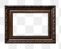 Vintage premium frame png sticker, transparent background