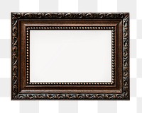 Vintage premium frame png sticker, transparent background