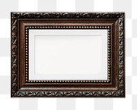 Png vintage premium frame sticker, transparent background