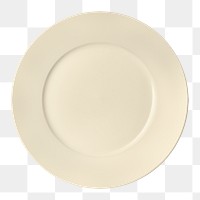 Beige porcelain plate png sticker, dish, transparent background