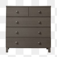 Chest of drawers png sticker, transparent background