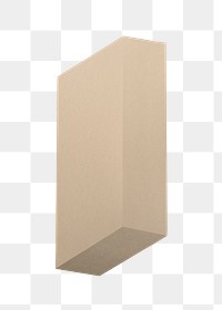 Paper box png sticker, transparent background