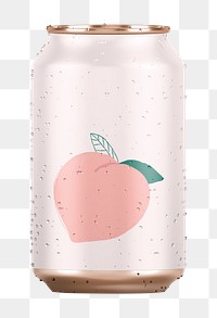 Pink soda can  png sticker, transparent background