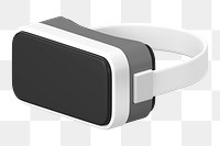VR glasses png, 3D digital device clipart on transparent background