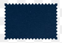 Blue postage stamp  png sticker, transparent background