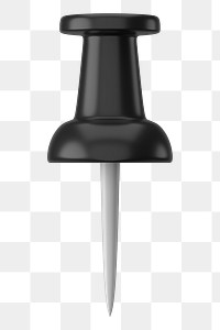 3D pushpin png sticker, transparent background