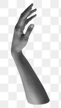 Woman's arm png reaching up sticker on transparent background