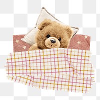 Teddy bear png sticker, transparent background